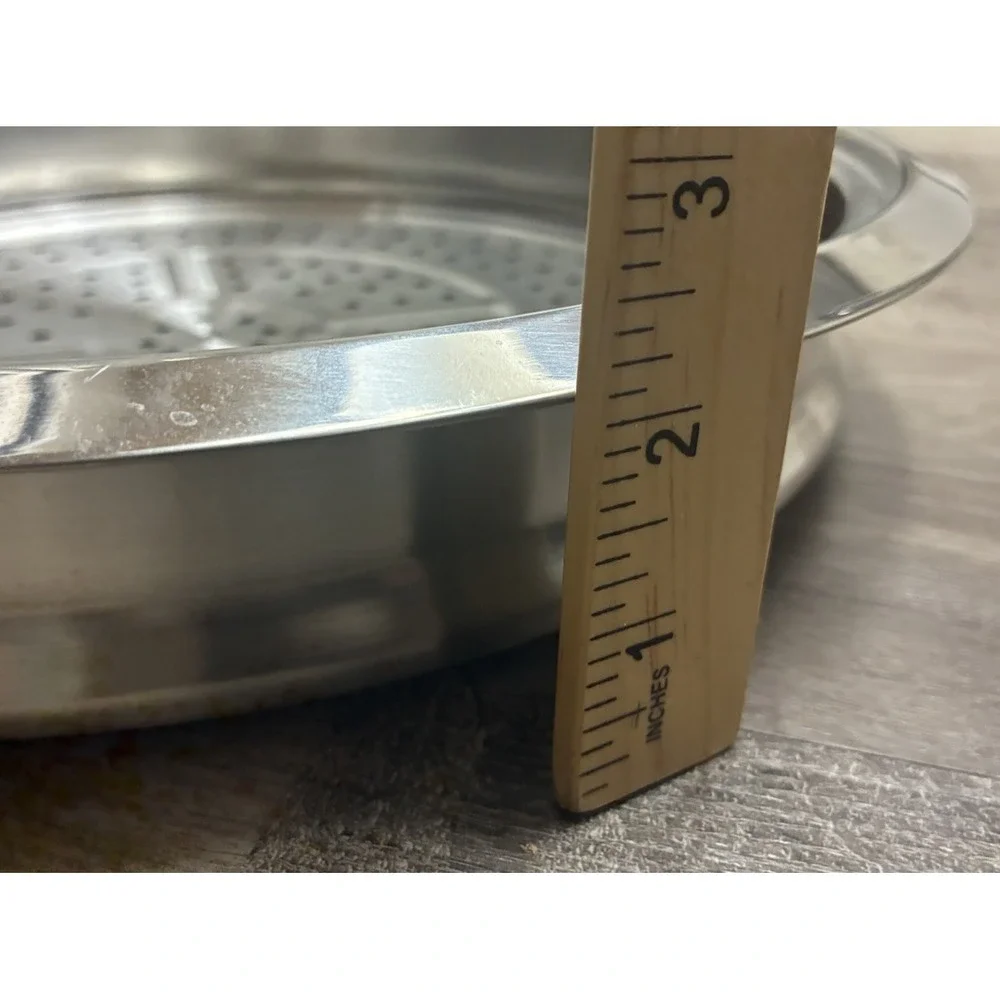 HSN Curtis Stone Multipurpose Steamer Tray Pan‎ Insert Stainless Steel 13.5